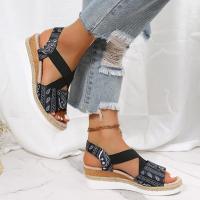 Sandalias de tacón de cuña de verano para mujer - details 6