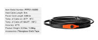 Cable Calefactor para Tuberías, 9m 23W/m Cinta Térmica con Termostato Integrado, Diseñado para Prevenir Congelación en Tuberías de PVC, Metal y Plástico - details 1