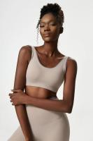 Ropa interior deportiva Sexy para mujer, sujetadores de Yoga de alto impacto con contraste de Color, Tops cortos de Fitness con - details 15