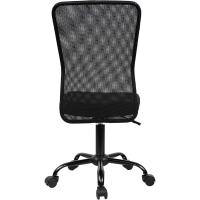 Escritorio ergonómico. Sin reposabrazos. Juvenil sin Brazos. Tela Transpirable. con Ruedas, giratoria. Negra. - details 7