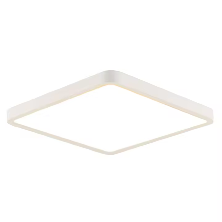 CBJKTX Luz de techo LED 23W Lámpara de dormitorio IP44 Blanco cálido 23cm Lámpara de cocina Lámpara de baño cuadrada Lámpara de pasillo para cocina - 1