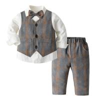 Ropa de primavera y otoño para niños nuevos productos, conjunto de tres piezas de traje para niños - details 9