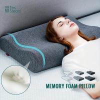 1 almohada de espuma viscoelástica para dormir, almohada ergonómica cervical con contorno, almohada de apoyo para el cuello - details 0
