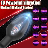 Vibrador Anal para hombres, masaje de próstata, consolador con Control remoto inalámbrico, vibradores con tapón Anal para mujeres, Juguetes sexuales para adultos - details 0