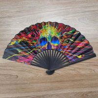 1 abanico plegable vintage de verano, abanicos plegables, abanicos de mano de bambú, abanicos de mano para bodas, fiestas, regalos, decoración de pared, abanico plegable retro pequeño, accesorios para fotografías de actuaciones de fiesta - details 4