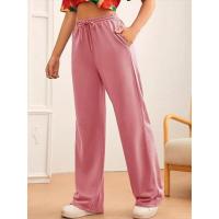 Pantalones de cintura alta y pierna ancha para mujer, pantalones holgados de calidad con cordón, primavera y otoño - details 17