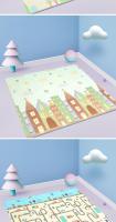 Alfombra Plegable para Bebés XPE, Colchoneta de Juegos Gruesa, Antideslizante y de Alta Calidad, Tamaño Grande 80x200x1cm - details 16