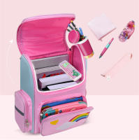 Mochila Escolar 3D de Dibujos Animados Material de Nylon Amor Arcoíris Lleva Tus Ápices - details 7