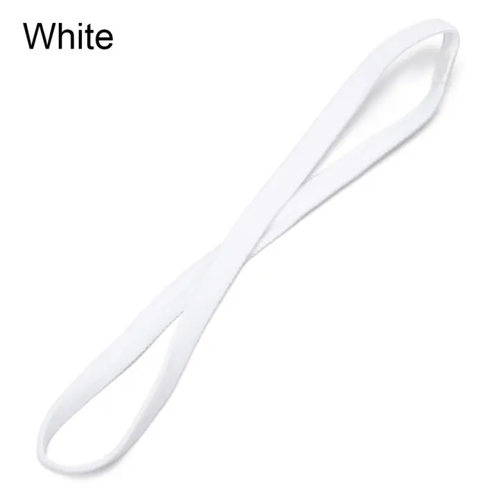 Bandas para el pelo súper finas de Color caramelo para mujer, diadema deportiva para niña, banda elástica antideslizante para el sudor, banda para correr y fútbol - 1