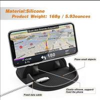 Soporte de teléfono para coche, alfombrilla de silicona para varios salpicaderos, soporte de teléfono de escritorio sin deslizamiento Compatible con iPhone, Samsung, teléfonos inteligentes Android, dispositivos GPS y más, negro - details 5