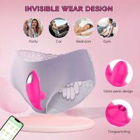 Vibrador Inalámbrico Wearable Bluetooth Control Remoto de Mujer Estimulador de Clítoris y Punto G - details 6