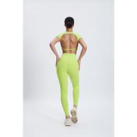 Camiseta corta de entrenamiento cruzado con espalda súper suave para mujer, camiseta deportiva con espalda abierta para correr y gimnasio - details 6