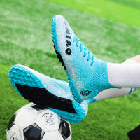 Zapatos de fútbol de marca para hombres, botas de fútbol de tobillo alto, hierba antideslizante al aire libre, zapatillas de deporte de partido de entrenamiento Multicolor, TF/FG - details 32