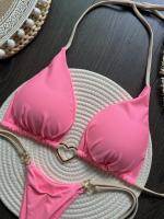 Conjunto de Bikini Halter de Color Sólido RUOTONSEPT Traje de Baño de Estilo Brasileño para Mujeres - details 20