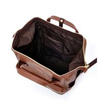 Mochila de Cuero PU Impermeable 15 Pulgadas para Hombres Ideal para Estudiantes, Viajes y Uso Escolar - details 4