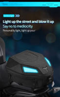 MOTOCENTRIC Luz LED multifunción Bolsa de asiento trasero para motocicleta Bolsa trasera de motocross de gran capacidad Mochila impermeable para motocicleta Ligera - details 3