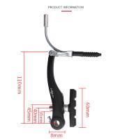 Pastillas de freno en V para bicicleta de montaña, accesorios de pinza de freno en V, frenos en V - details 1