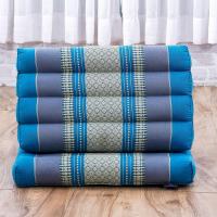 Cómodo Colchón De Suelo con Cojín De Lectura, Futón Japonés, Cama Plegable O Esterilla De Masaje Tailandés, 170 x 53 cm, Azul Claro - details 358