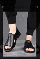 Nuevas Sandalias de Verano 2025 Zapatos Casuales para Hombres de Suela Suave y Transpirable de Cuero Antideslizante al Aire Libre - details 4
