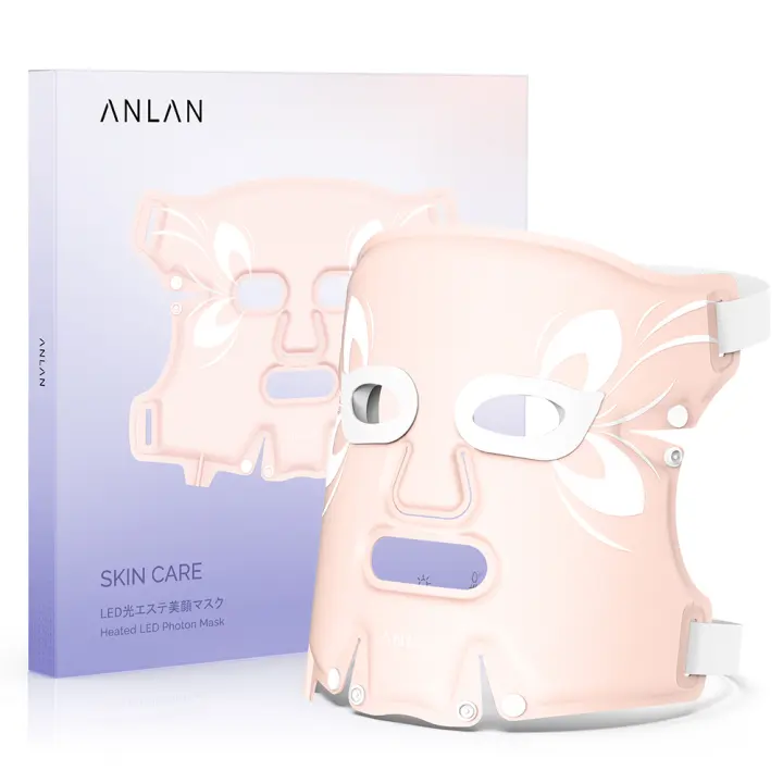 ANLAN Máscara de Belleza LED Terapia de Luz de 5 Colores para Rejuvenecer la Piel Hidratación - 1