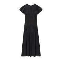 Vestido de moda simple y cómodo con diseño de patchwork PB&ZA2025, cuello redondo, manga corta, cintura en línea A, nuevo para el verano, ropa de mujer. - details 2