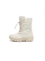 Botas de nieve impermeables para mujer, botines de piel cálida, con plataforma, color negro, a la moda, Invierno - details 26