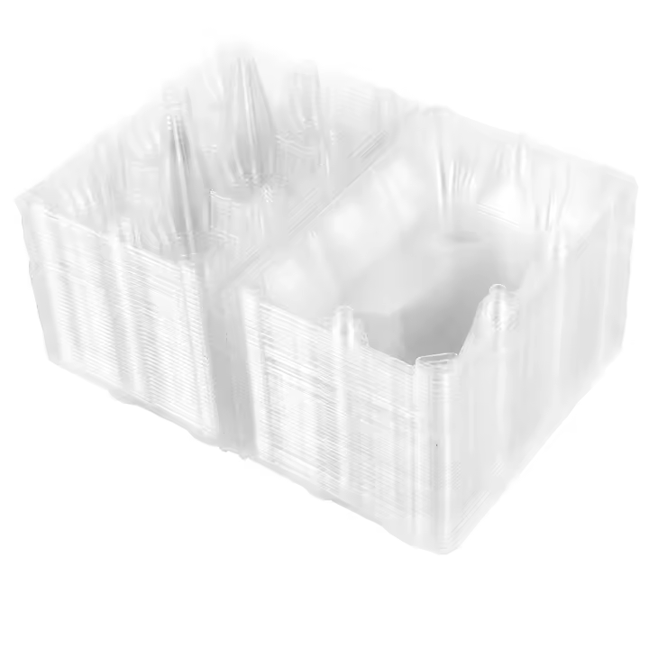 36 Uds cajas de huevos contenedor de almacenamiento de huevos de plástico transparente bandeja de huevos para pastos familiares, almacenamiento en refrigerador, 6 rejillas - 1