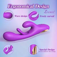 LOVENOTE-consolador vibrador de conejo, Juguetes sexuales, masajeador del punto G, 3 en 1, 14 vibraciones y 7 lengua para lamer - details 6