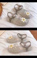 Sandalias de niña con flores, zapatos de gelatina tejida para bebé de 3 a 9 años - details 40