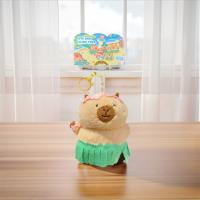 Llavero de capibara de peluche suave de dibujos animados, estilo isla, colgante para bolso, muñecos de capibara, adornos colgantes, lindo llavero para coche, regalos - details 9