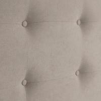 Cabecero Capitoné hasta el Suelo Cabezal 8cm tapizado Tela y Polipiel para Cama Dormitorio (160x120cm (150/160), Tela Beige) - details 6