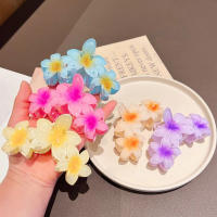 Pinza Para El Cabello De Moda Con Diseño De Flor De Huevo Acrílico Para Mujeres Y Niñas Accesorios De Pelo Para La Playa De Verano Accesorios De Cabeza Sweet - details 1