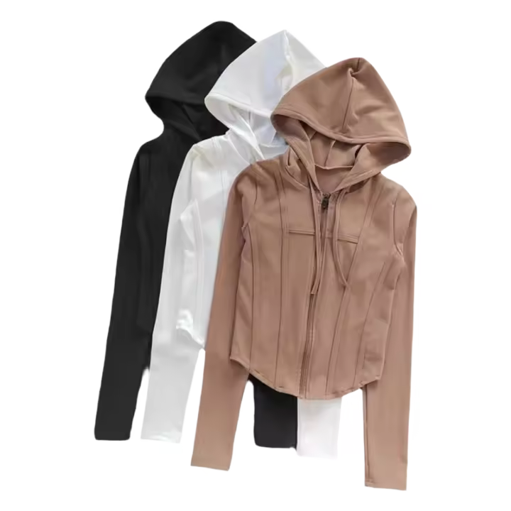 Chaqueta Deportiva de Secado Rápido Manga Larga Ideal para Yoga, Correr, Entrenar - 1