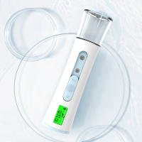 Vaporizador Facial portátil, nebulizador de Nano niebla, Humidificador hidratante de la piel, máquina de prueba de piel Facial, pantalla LED de Spa - details 7