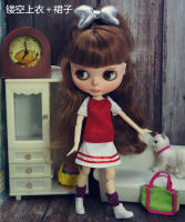 Ropa de muñeca Licca Kids set de moda hecho a mano con abrigo Blythy Sweetpie y falda TUTU para juguetes de 1/6 - details 36