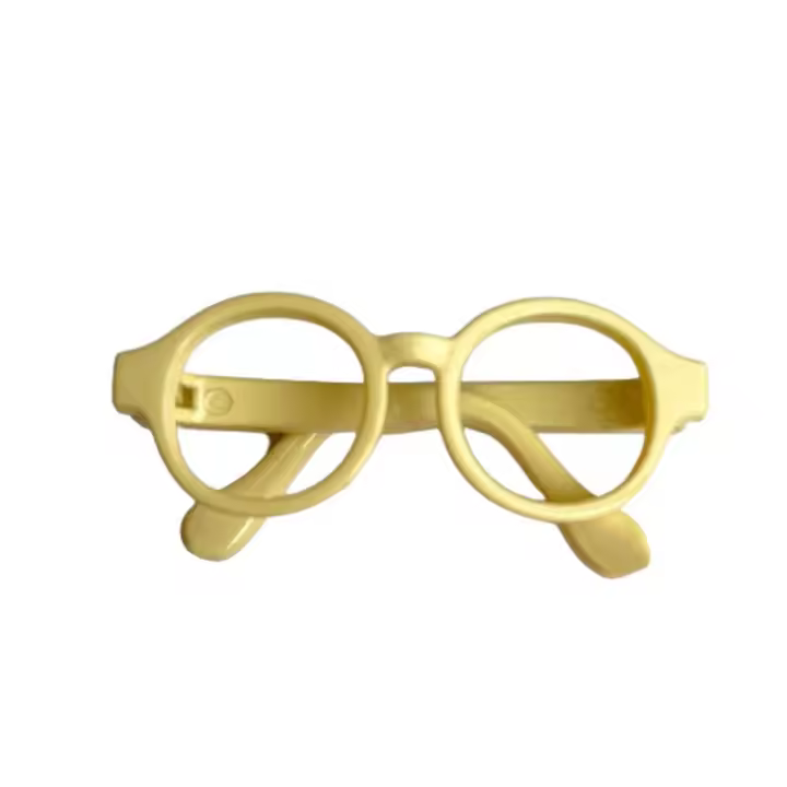 Accesorio para muñeca, gafas para muñeca Macaron, gafas redondas de plástico transparente para muñeca, 2,5 cm, 6,5 CM, 9CM, Mini gafas para muñeca, juguete para niños - 1