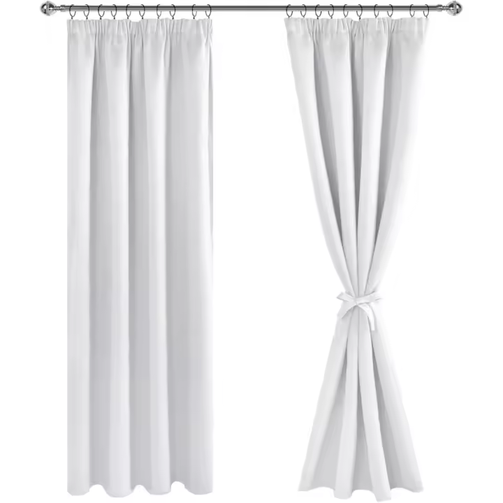 Juego de Cortinas Opaques de 2 Piezas Cortinas Termoestéticas para Sala de Estar y Dormitorio - 1