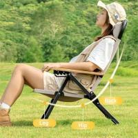 Silla de respaldo alto para acampar al aire libre plegable con ángulo ajustable de 5 rejillas Kermit recién mejorada, sillón de jardín - details 5