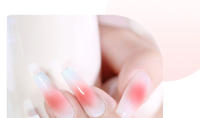 Clou Beaute-esmalte de uñas en Gel translúcido, barniz semitransparente, color Nude, rosa, rojo transparente, 6 piezas - details 11