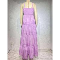 Vestido casual de moda primavera-verano con tirantes finos a rayas para mujer - details 30