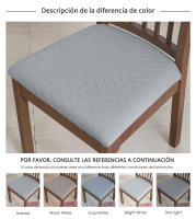 Funda de tela Jacquard para Asiento de Silla, cubierta para Asiento individual elástico, para comedor, 1 unidad - details 2