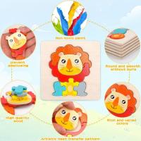 Excitat Juegos de Madera de Animales Montessori 6PCS Juguetes Educativos para Niños de 1 a 3 Años - details 3