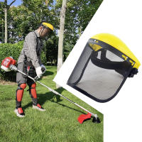 Máscara de seguridad con visera de malla para motosierra, podadora de poste, máscara protectora, protección facial, deportes, 1 piezas - details 8