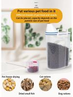 Tarro de Almacenamiento de Comida para Mascotas de Plástico 1.5L/2L con Taza de Medida - details 10