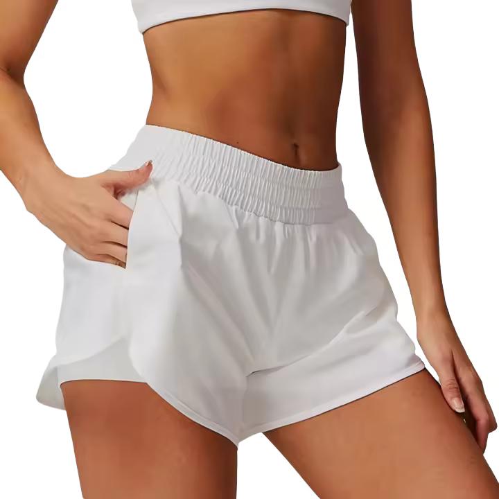 Pantalones de Yoga de Secado Rápido Diseño de Dos Piezas para Levantamiento de Glúteos - 1