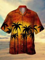Camisa de manga corta hawaiana de tendencia de moda para hombre Camisa con estampado digital en 3D - details 7
