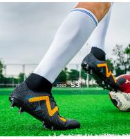 Nuevos zapatos de fútbol con picos rotos, zapatillas artificiales para correr, entrenamiento de hierba, juegos profesionales - details 11