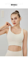 ZHUMU GYM Deportiva Prenda Sujetador de Yoga Cruzado de Espalda A Prueba de Golpes Fitness para Mujeres Tops de Crop de Nylon y Spandex - details 5