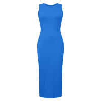 Elegante Vestido de Playa para Mujer en Verano Moda Casual de Punto sin Mangas Cuello Redondo - details 12