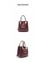 Bolso Bandolera Para Mujer CH Embossed Con Diseño De Impresión De Letras Gran Capacidad Elegante Temperamento Bolso De Mano Casual - details 28